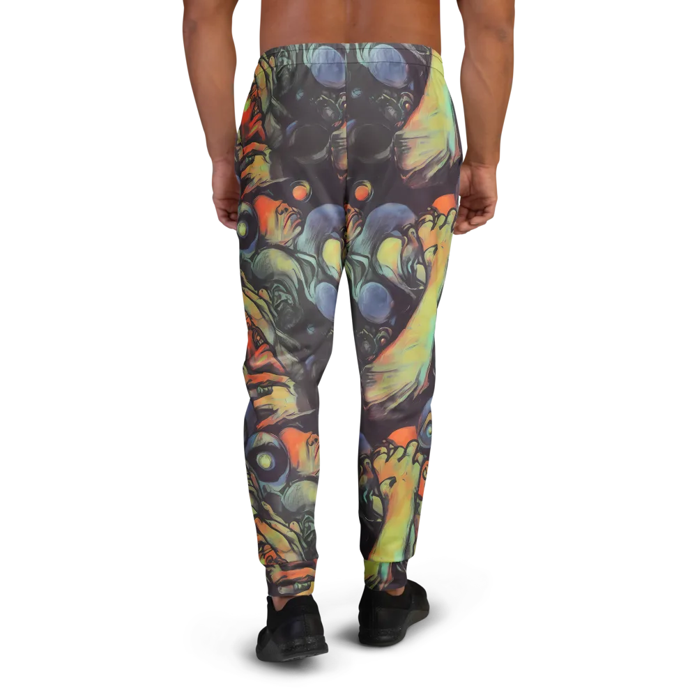 Cosmic Scream on Men's Joggers — Back
