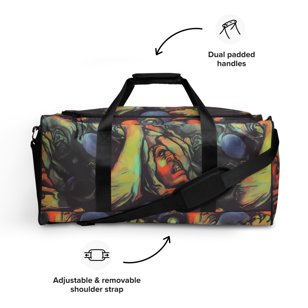 Cosmic Scream on Duffle Bag — Front