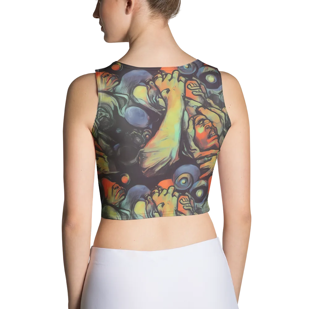 Cosmic Scream on Crop Top — Back