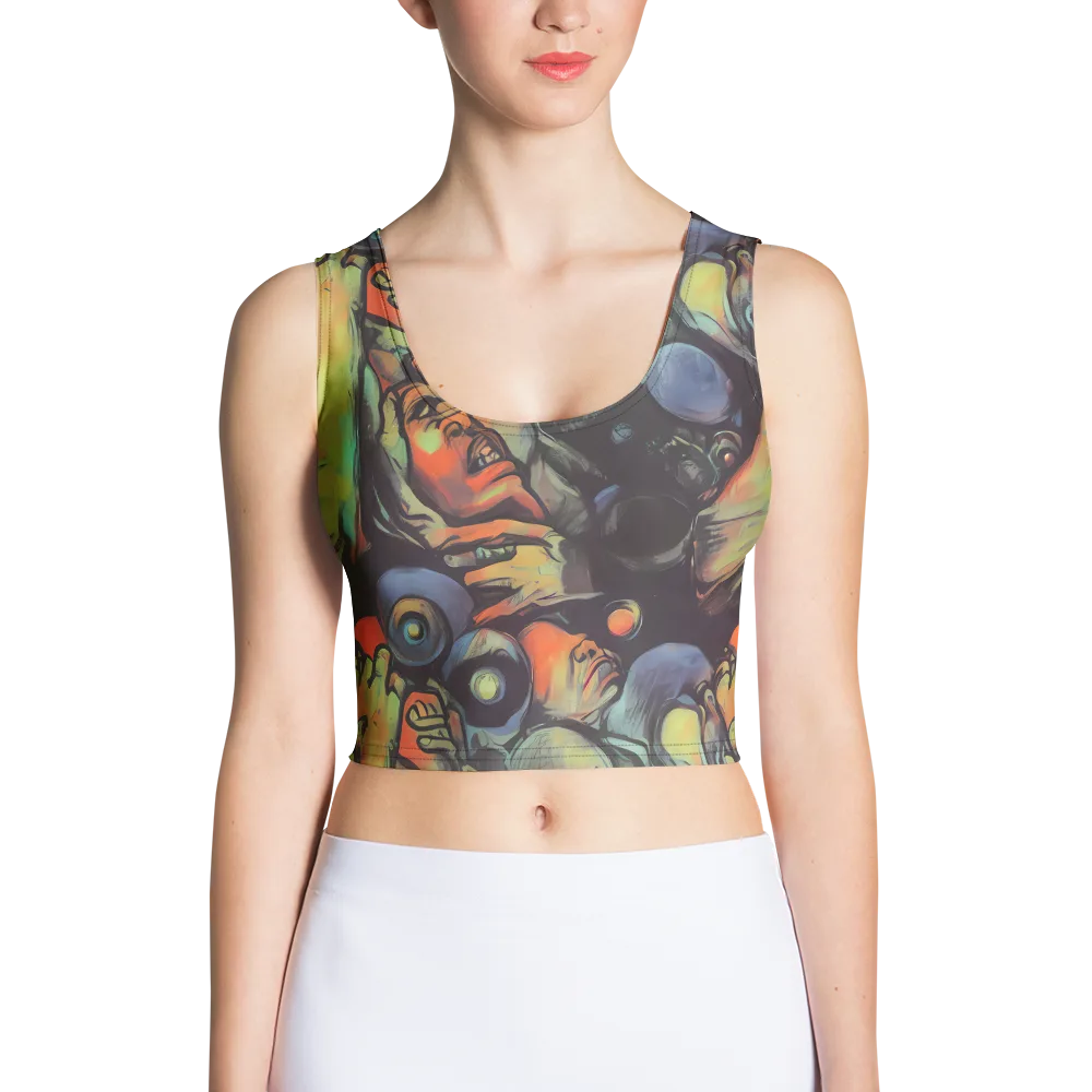 Cosmic Scream on Crop Top — Front