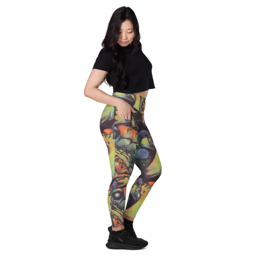 Cosmic Scream on a Leggings with Pockets