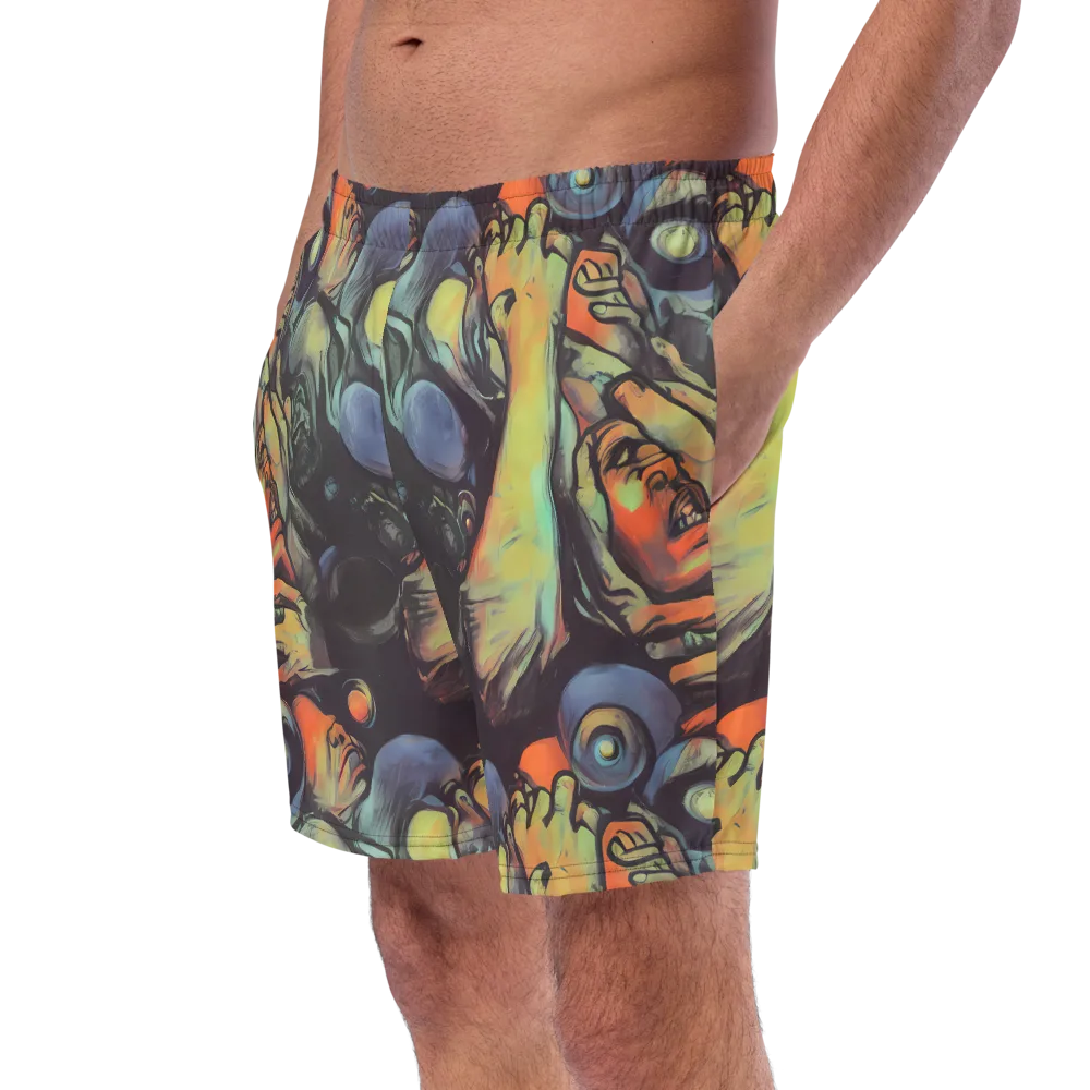 Cosmic Scream on Swim Trunks — Left Front