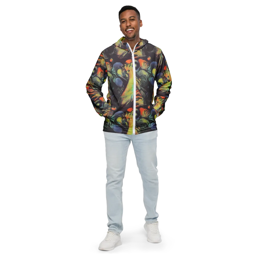 Cosmic Scream on Men's Windbreaker — Front