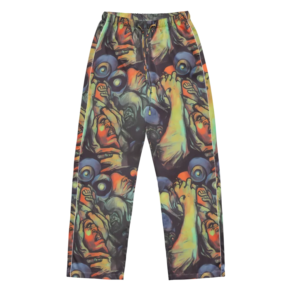 Cosmic Scream on Women's Pajama Pants — Front