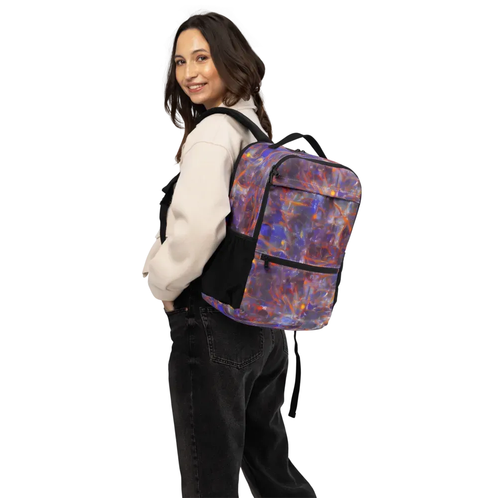 Chromatic Frenzy on Utility Backpack — Back