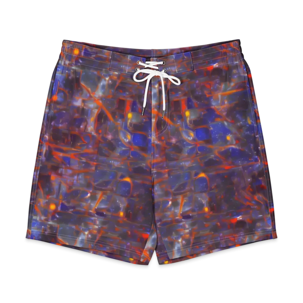 Chromatic Frenzy on Men's Board Shorts — Front