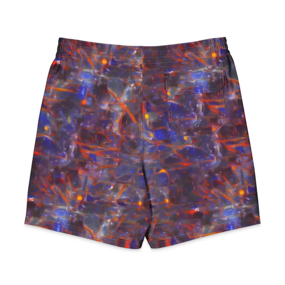 Chromatic Frenzy on Men's Board Shorts — Back