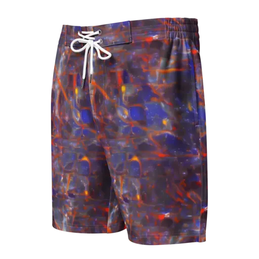 Chromatic Frenzy on a Men's Board Shorts