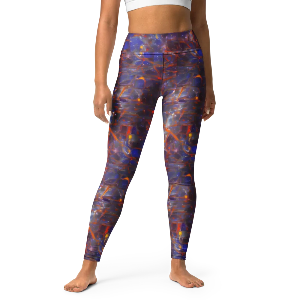 Chromatic Frenzy on Yoga Leggings — Front