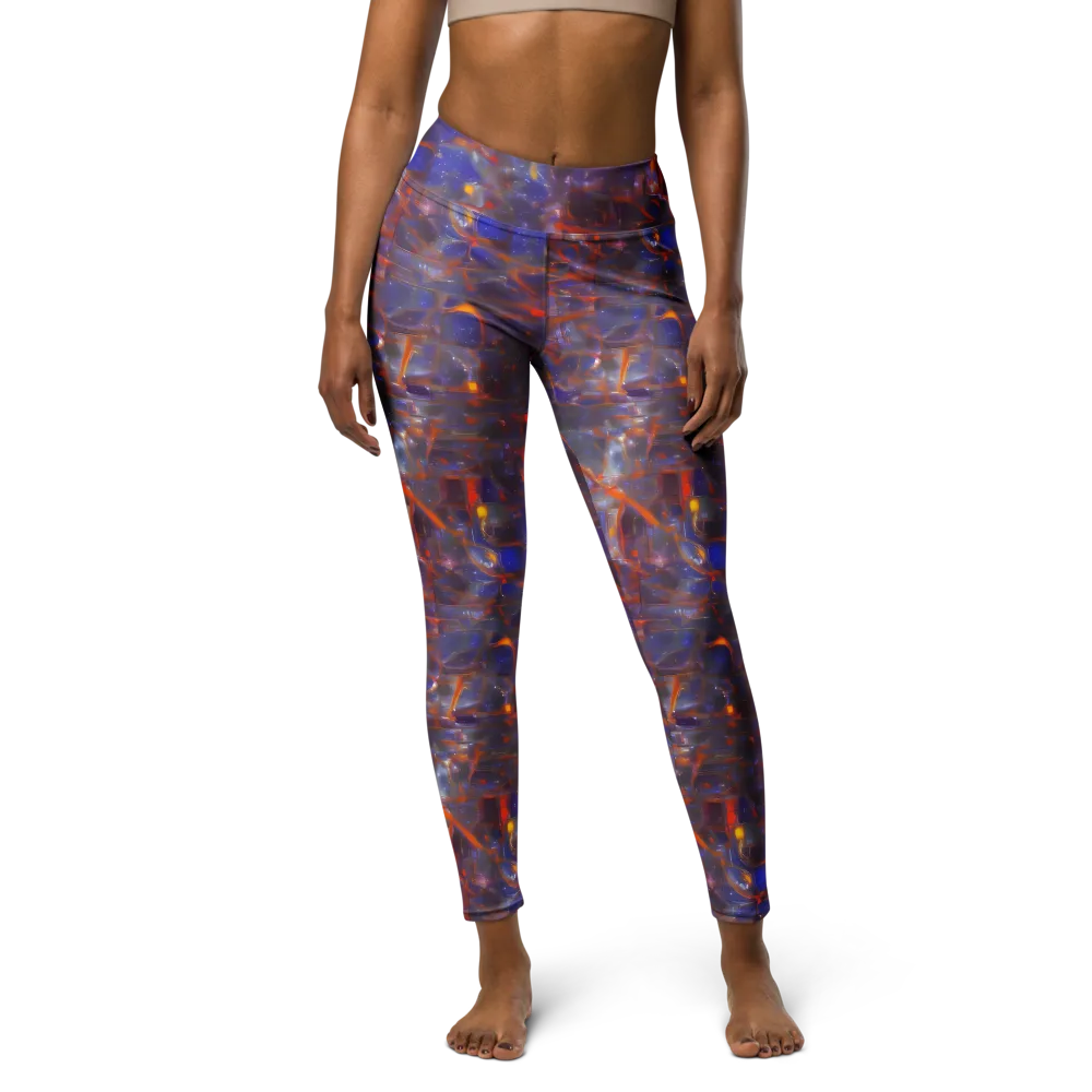 Chromatic Frenzy on Yoga Leggings — Front