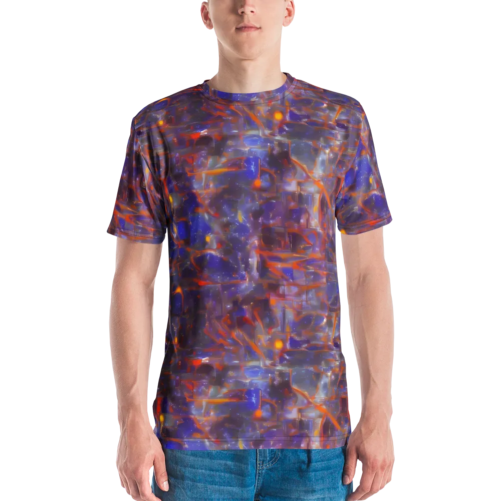 Chromatic Frenzy on Men's Crew Neck T-Shirt — Front
