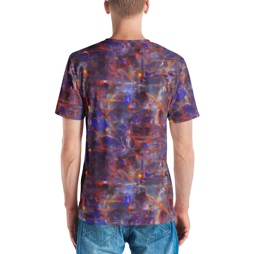 Chromatic Frenzy on Men's Crew Neck T-Shirt — Back