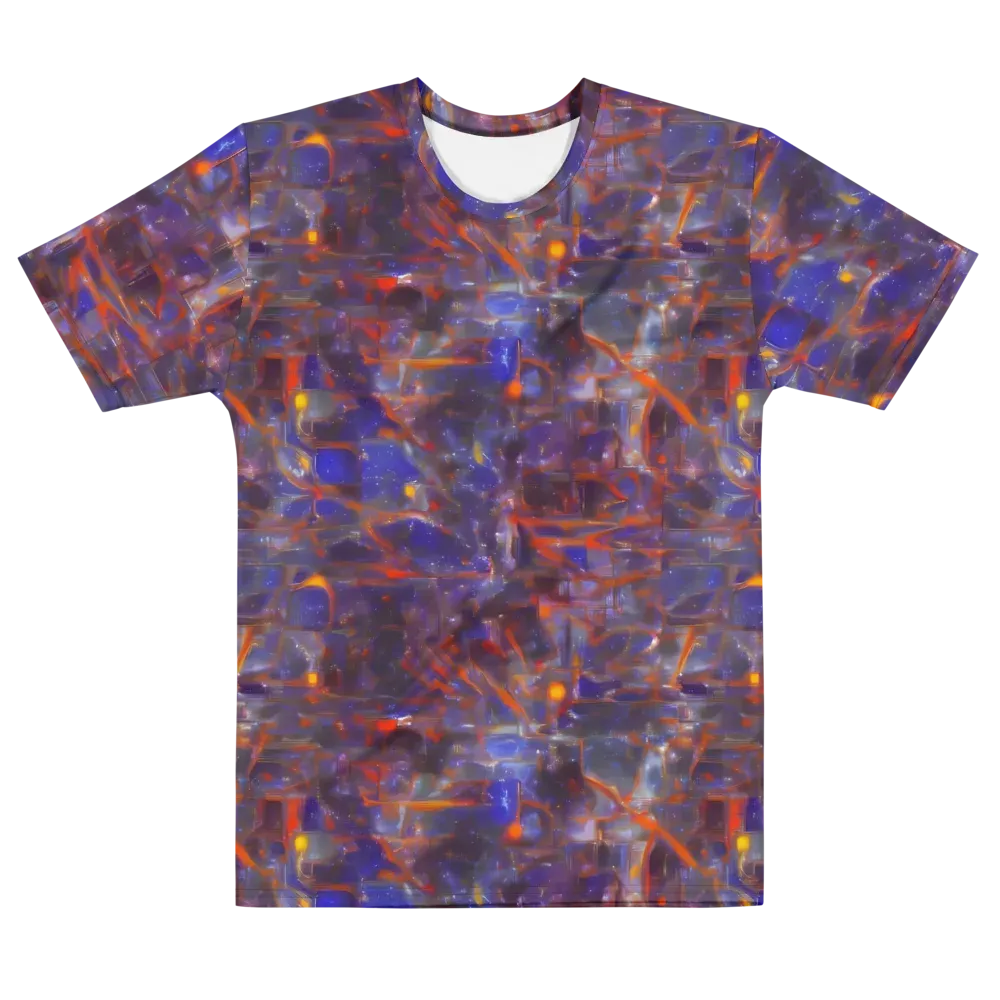 Chromatic Frenzy on Men's Crew Neck T-Shirt — Front