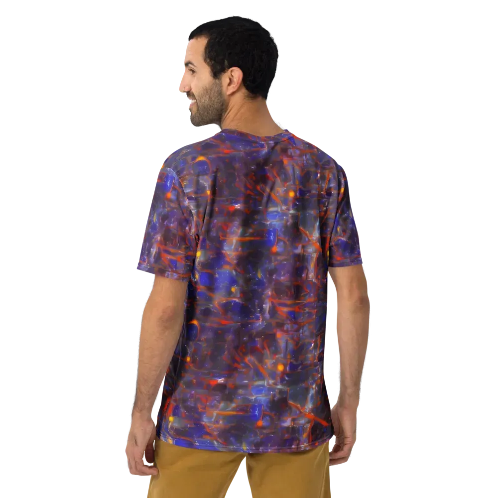 Chromatic Frenzy on Men's Crew Neck T-Shirt — Back