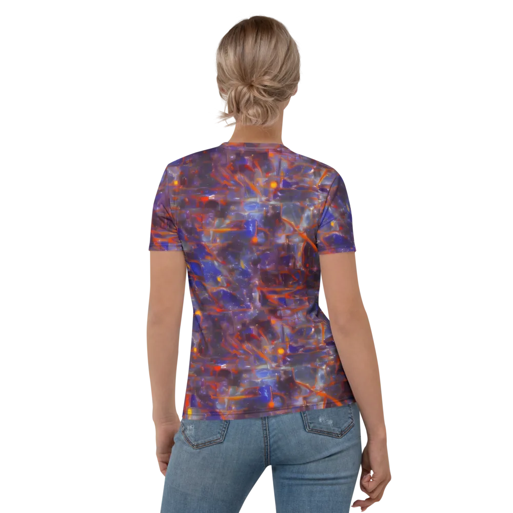 Chromatic Frenzy on Women's Crew Neck T-Shirt — Back