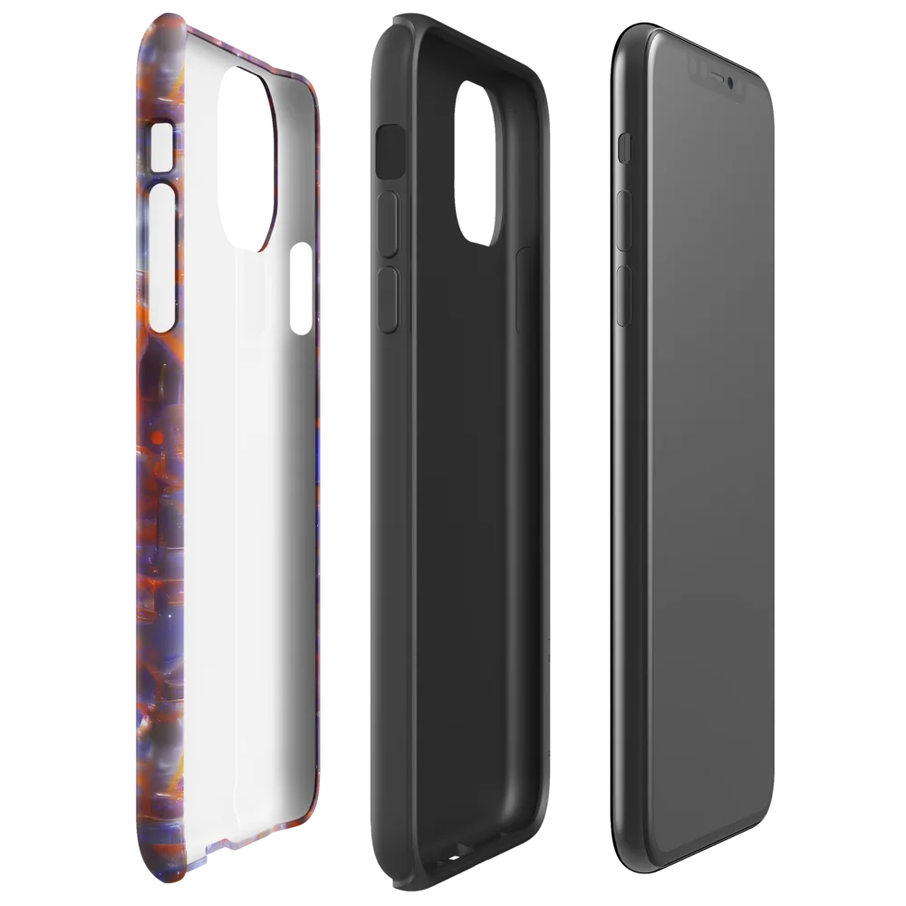 Chromatic Frenzy on Tough Case for iPhone® — Right