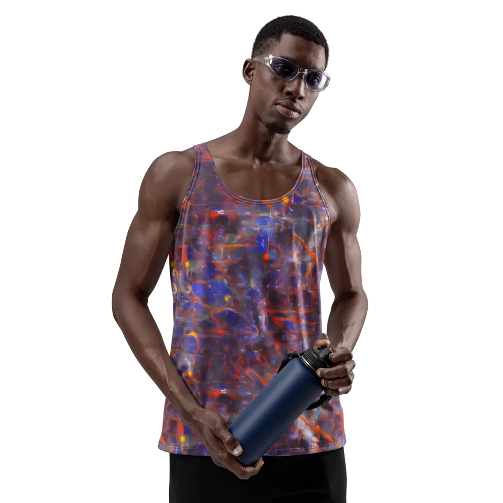Chromatic Frenzy on Men's Tank Top — Front