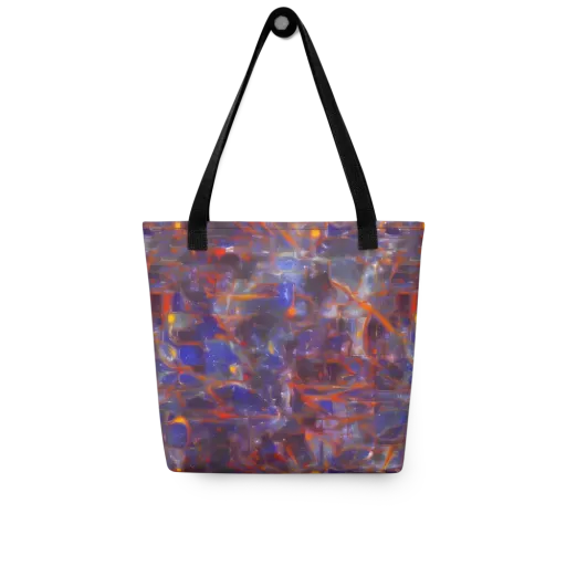 Chromatic Frenzy on a Tote Bag