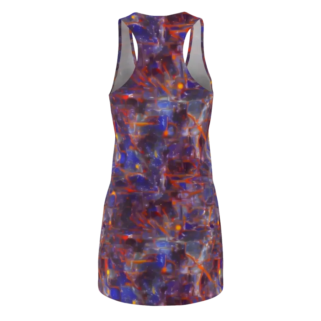 Chromatic Frenzy on Racerback Dress — Back