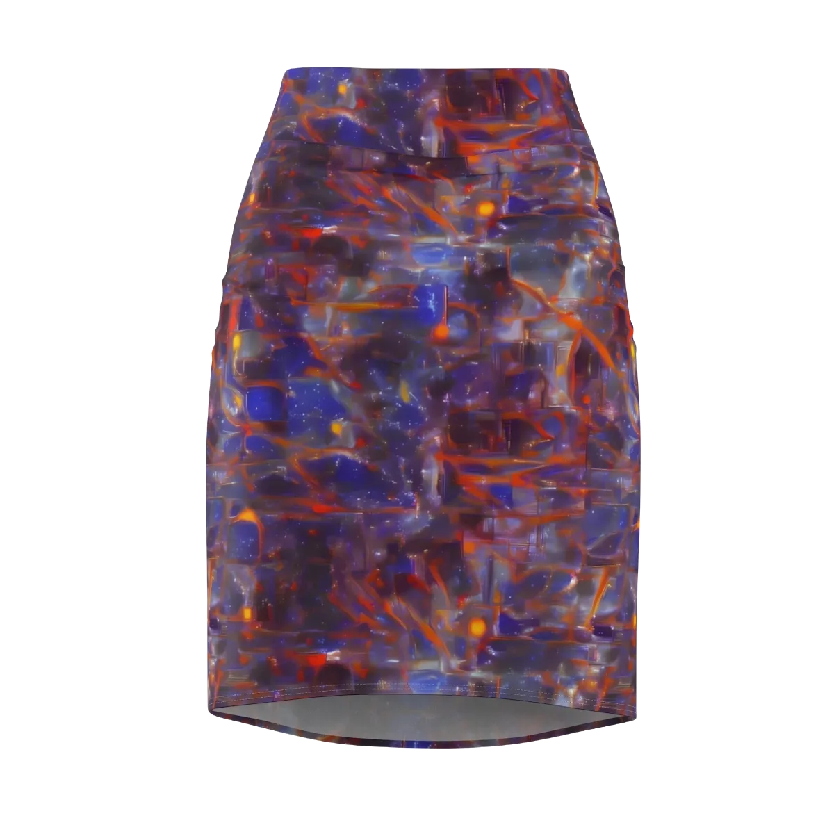 Chromatic Frenzy on Pencil Skirt — Front