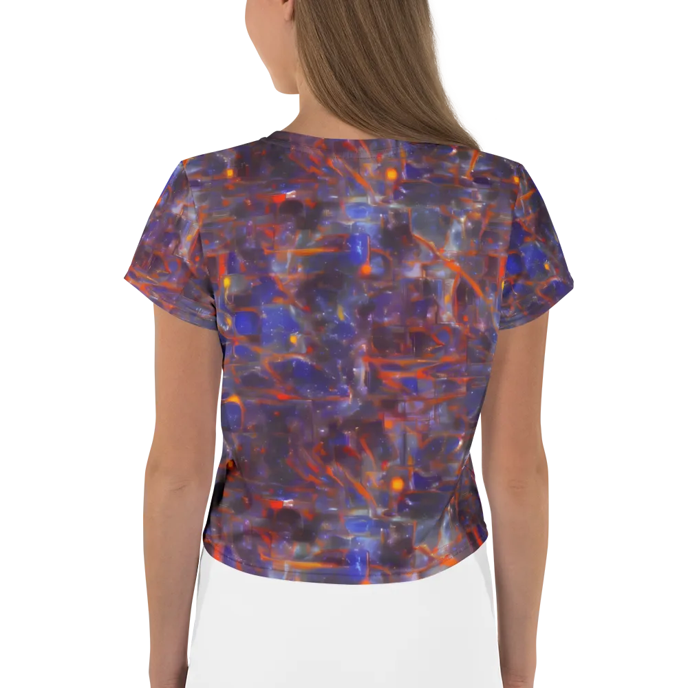 Chromatic Frenzy on Crop Tee — Back