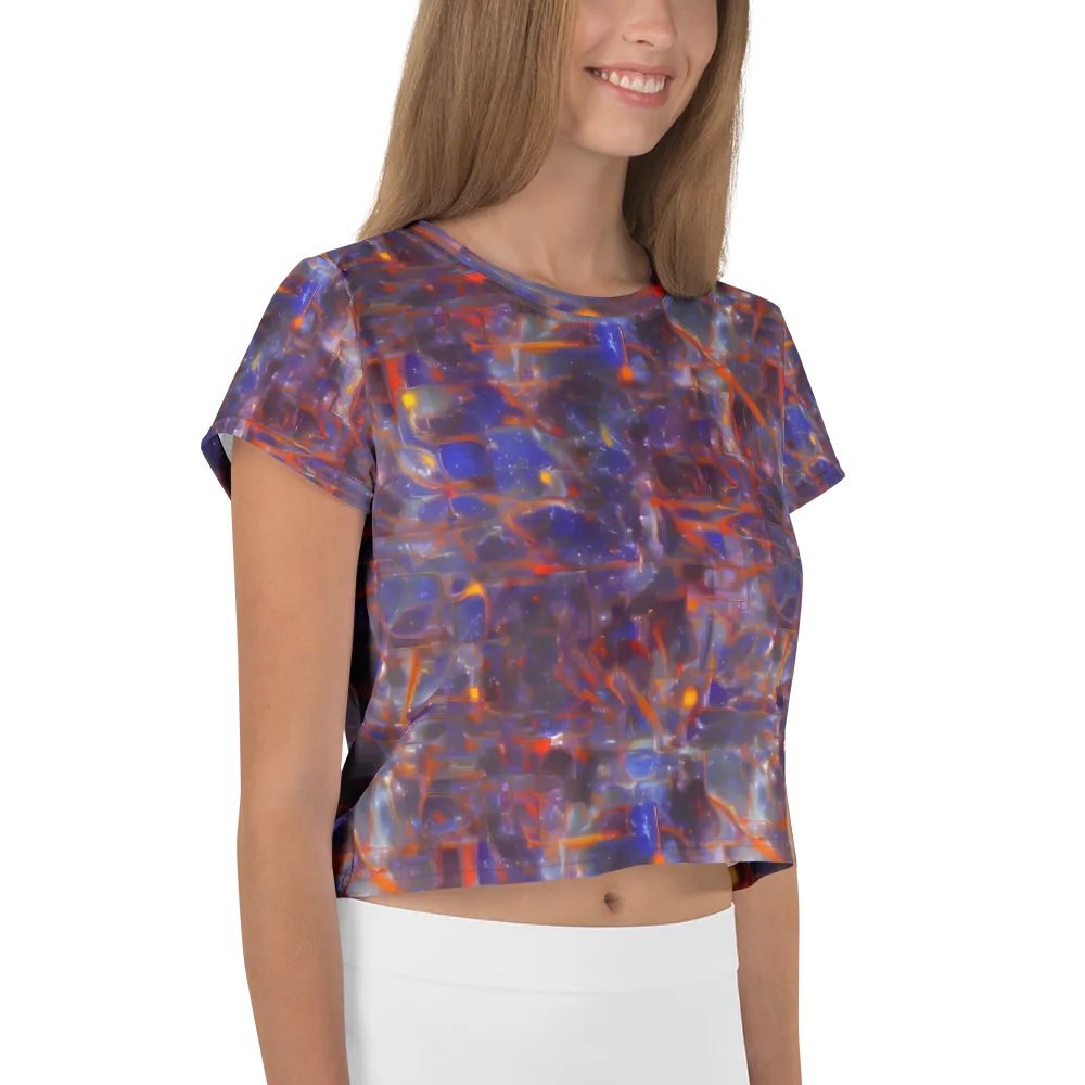 Chromatic Frenzy on Crop Tee — Right