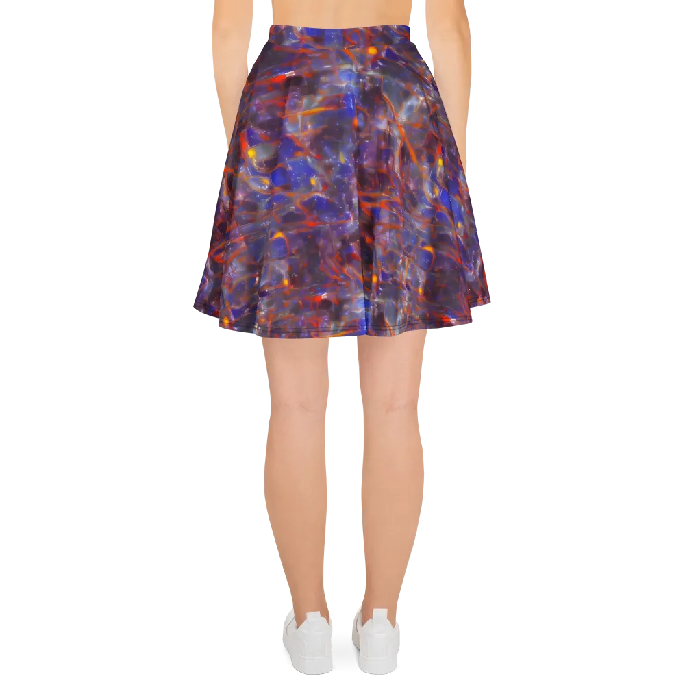 Chromatic Frenzy on Skater Skirt — Back