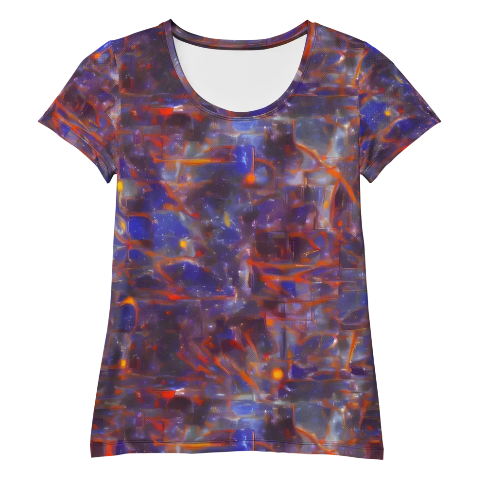 Chromatic Frenzy on Women's Athletic T-Shirt — Front