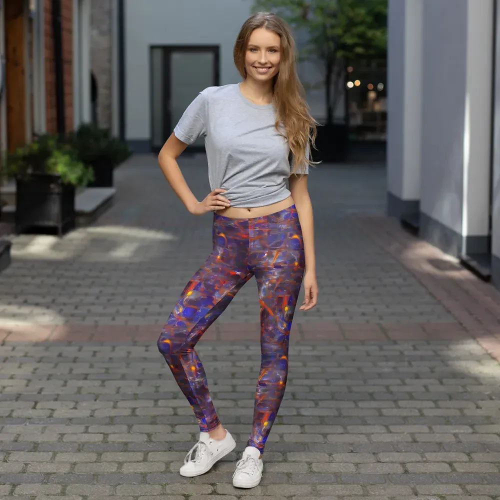 Chromatic Frenzy on Leggings — Front