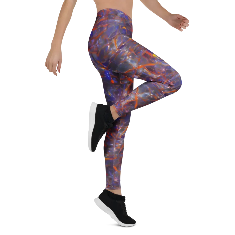 Chromatic Frenzy on Leggings — Right
