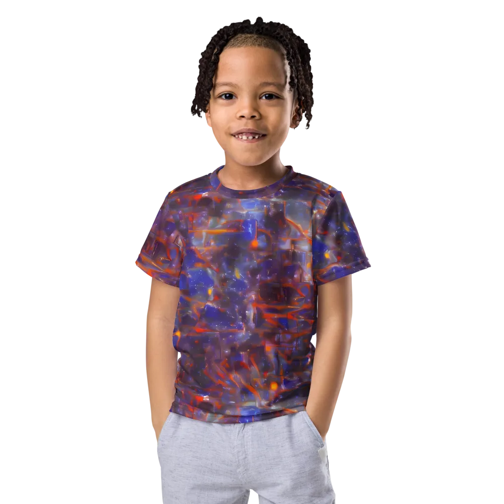 Chromatic Frenzy on Kids Crew Neck T-Shirt — Front