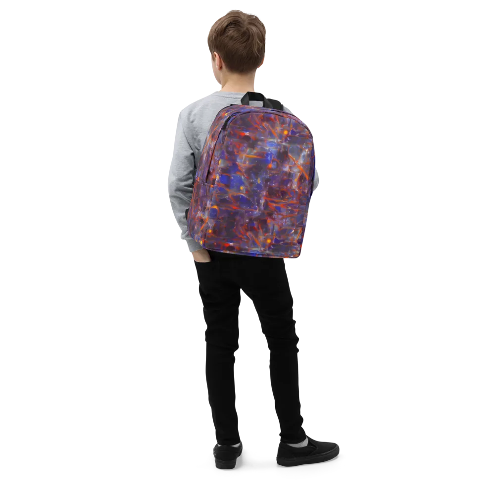 Chromatic Frenzy on Minimalist Backpack — Right Front