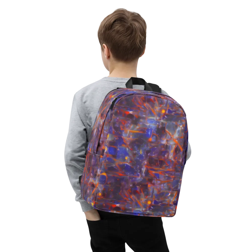 Chromatic Frenzy on Minimalist Backpack — Zoomed-in