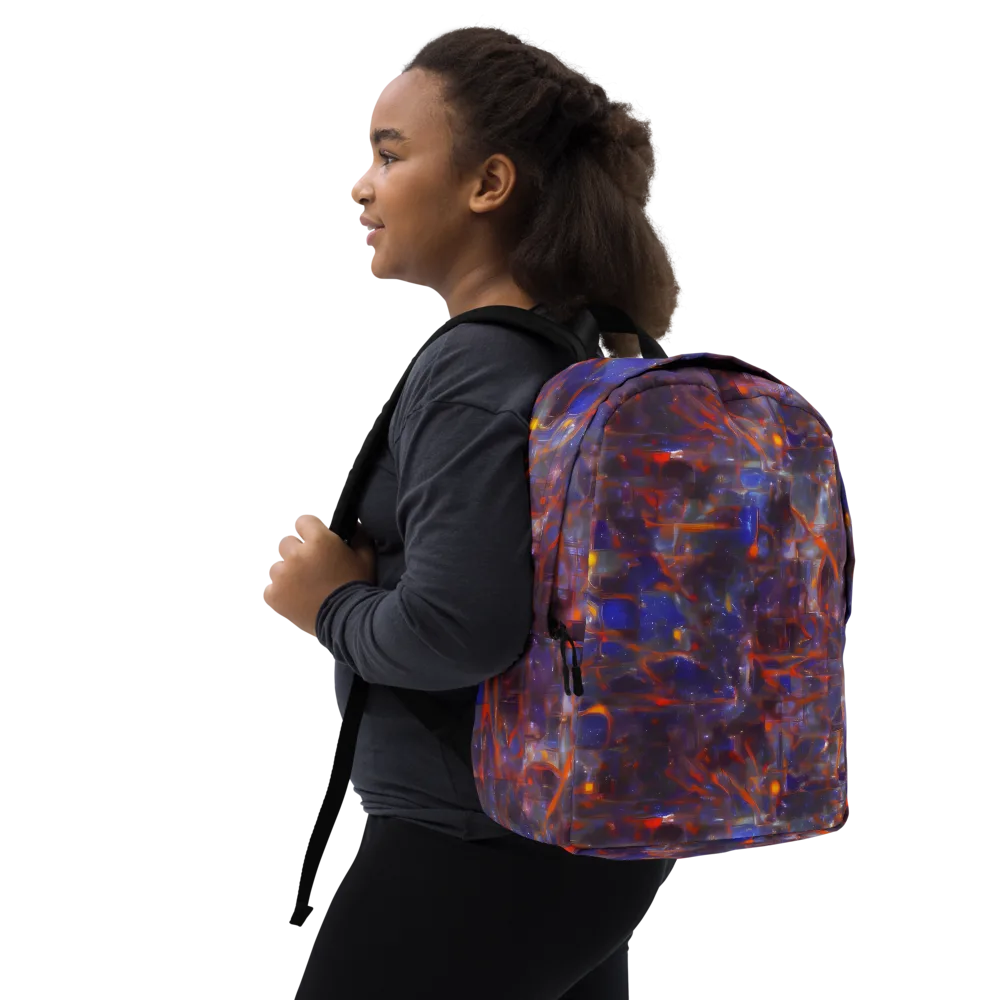Chromatic Frenzy on Minimalist Backpack — Right Front