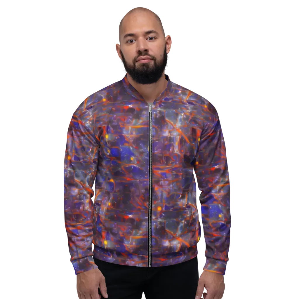 Chromatic Frenzy on Bomber Jacket — Front