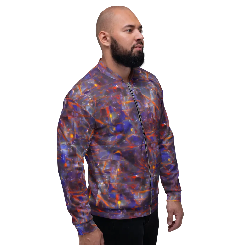 Chromatic Frenzy on Bomber Jacket — Right