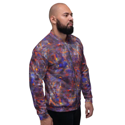 Chromatic Frenzy on a Bomber Jacket