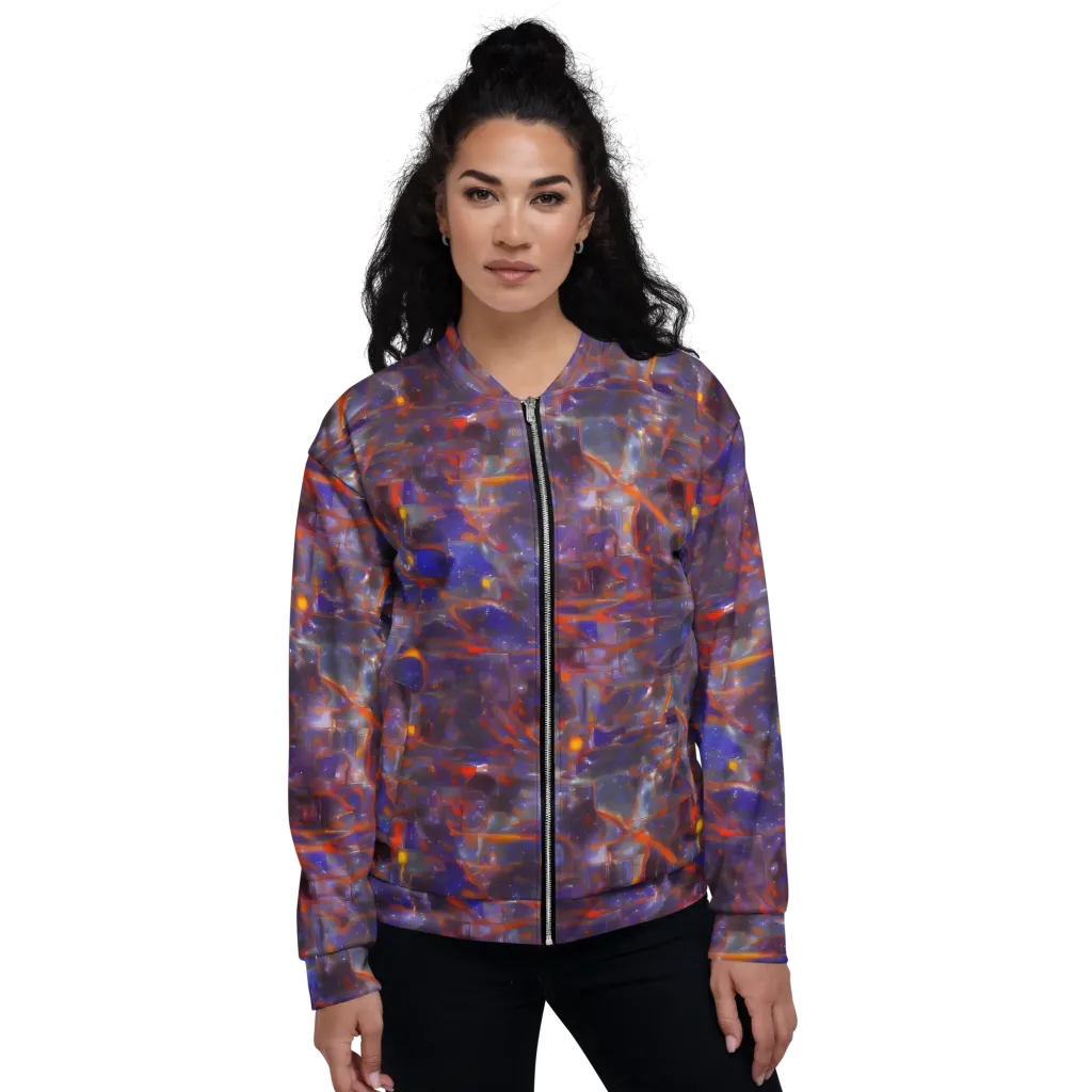 Chromatic Frenzy on Bomber Jacket — Front