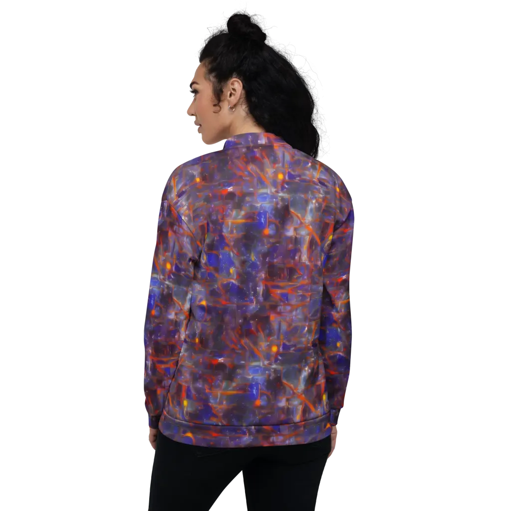 Chromatic Frenzy on Bomber Jacket — Back