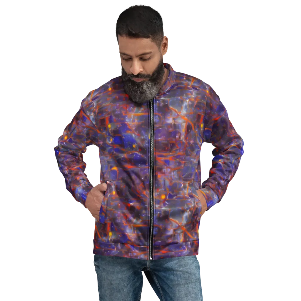 Chromatic Frenzy on Bomber Jacket — Front