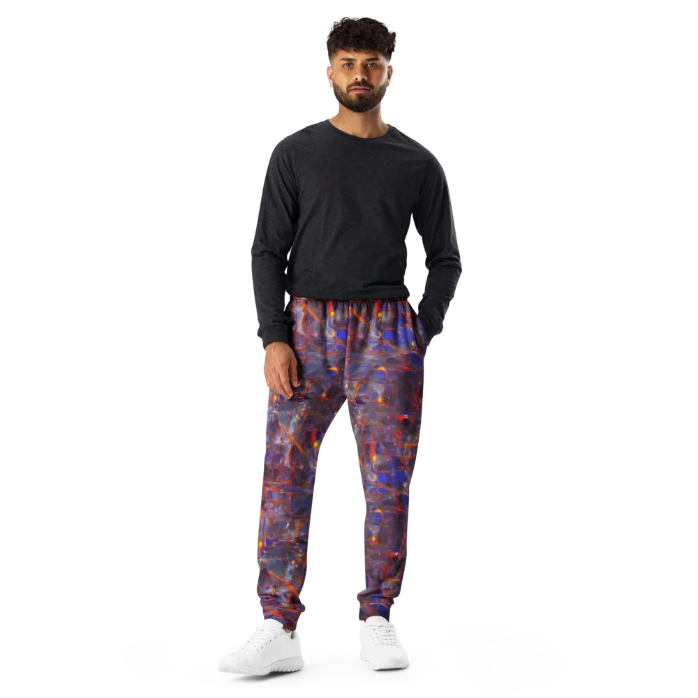 Chromatic Frenzy on Men's Joggers — Front