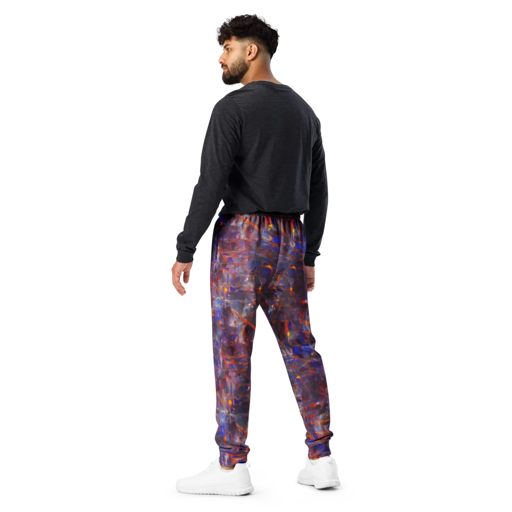 Chromatic Frenzy on Men's Joggers — Back