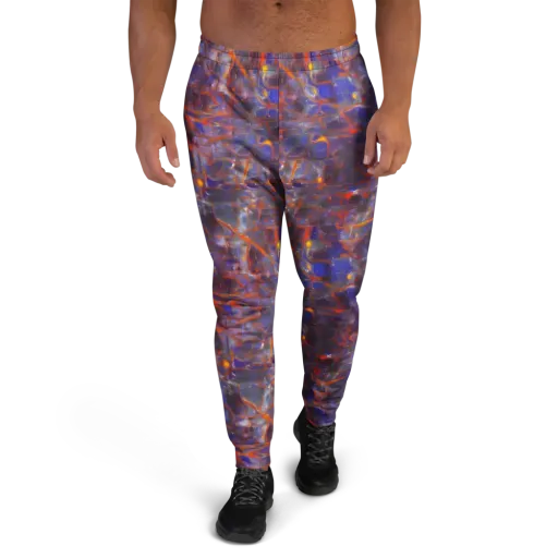 Chromatic Frenzy on a Men's Joggers