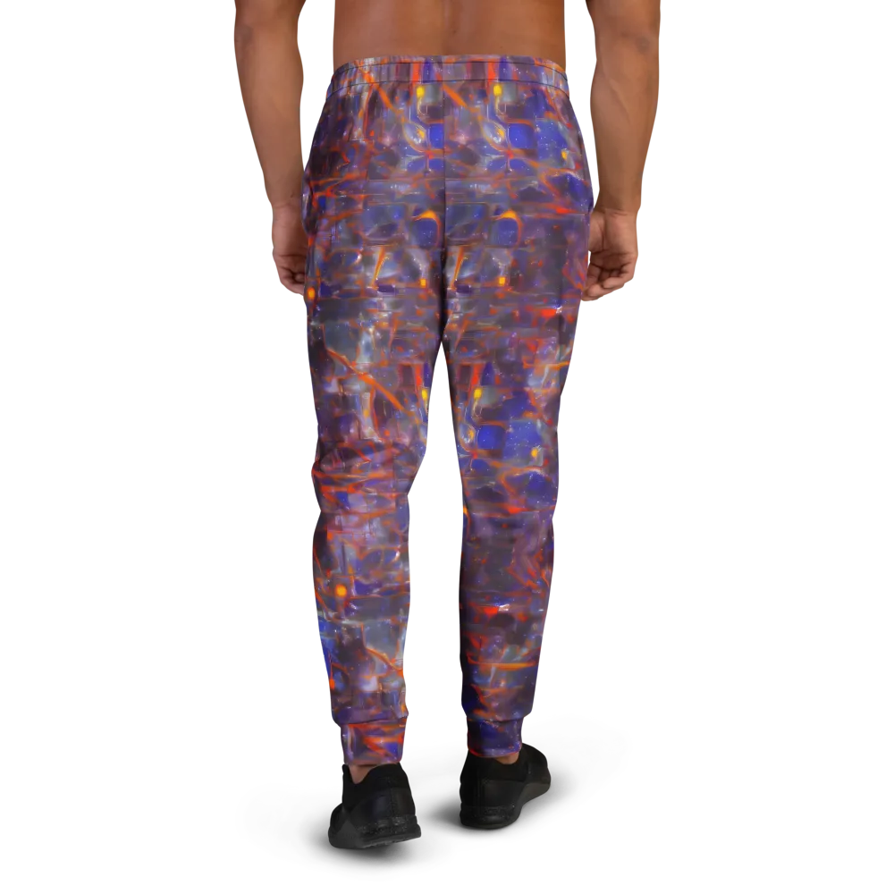 Chromatic Frenzy on Men's Joggers — Back