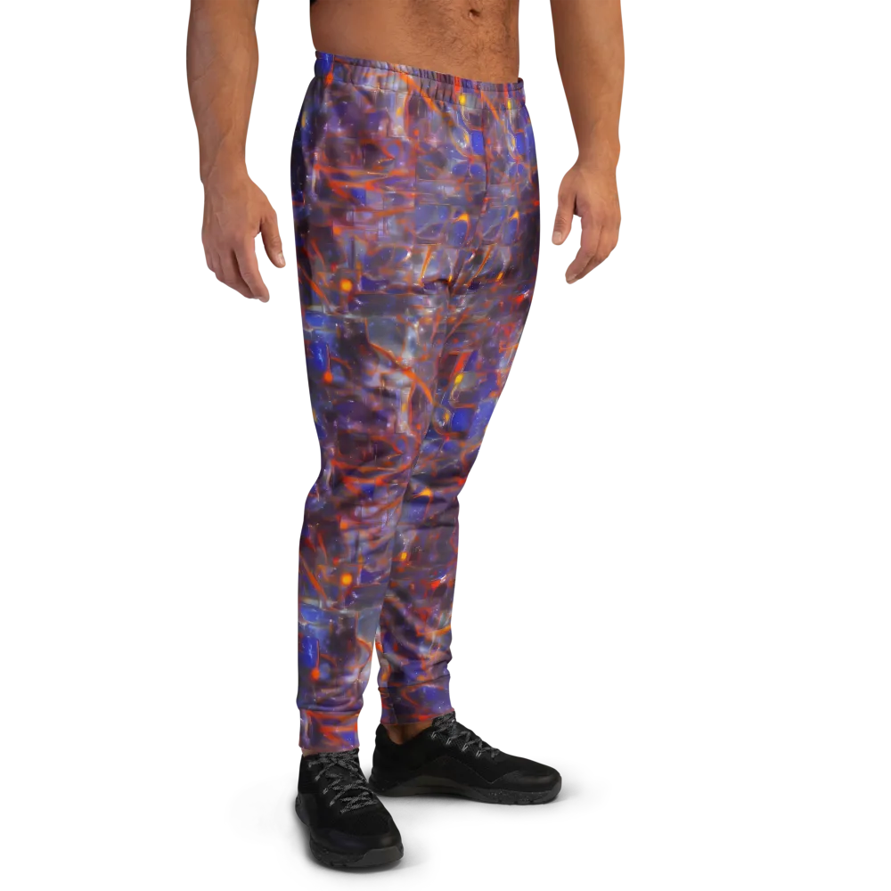 Chromatic Frenzy on Men's Joggers — Right