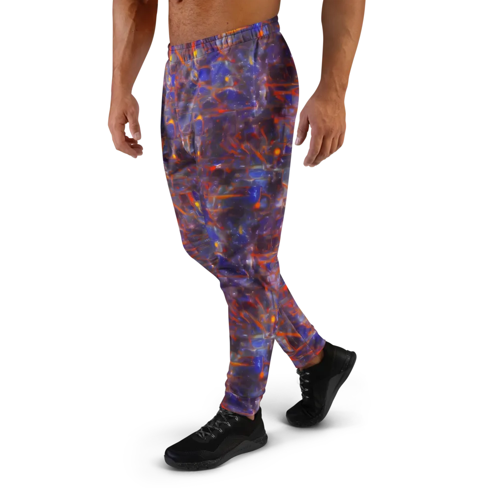 Chromatic Frenzy on Men's Joggers — Left