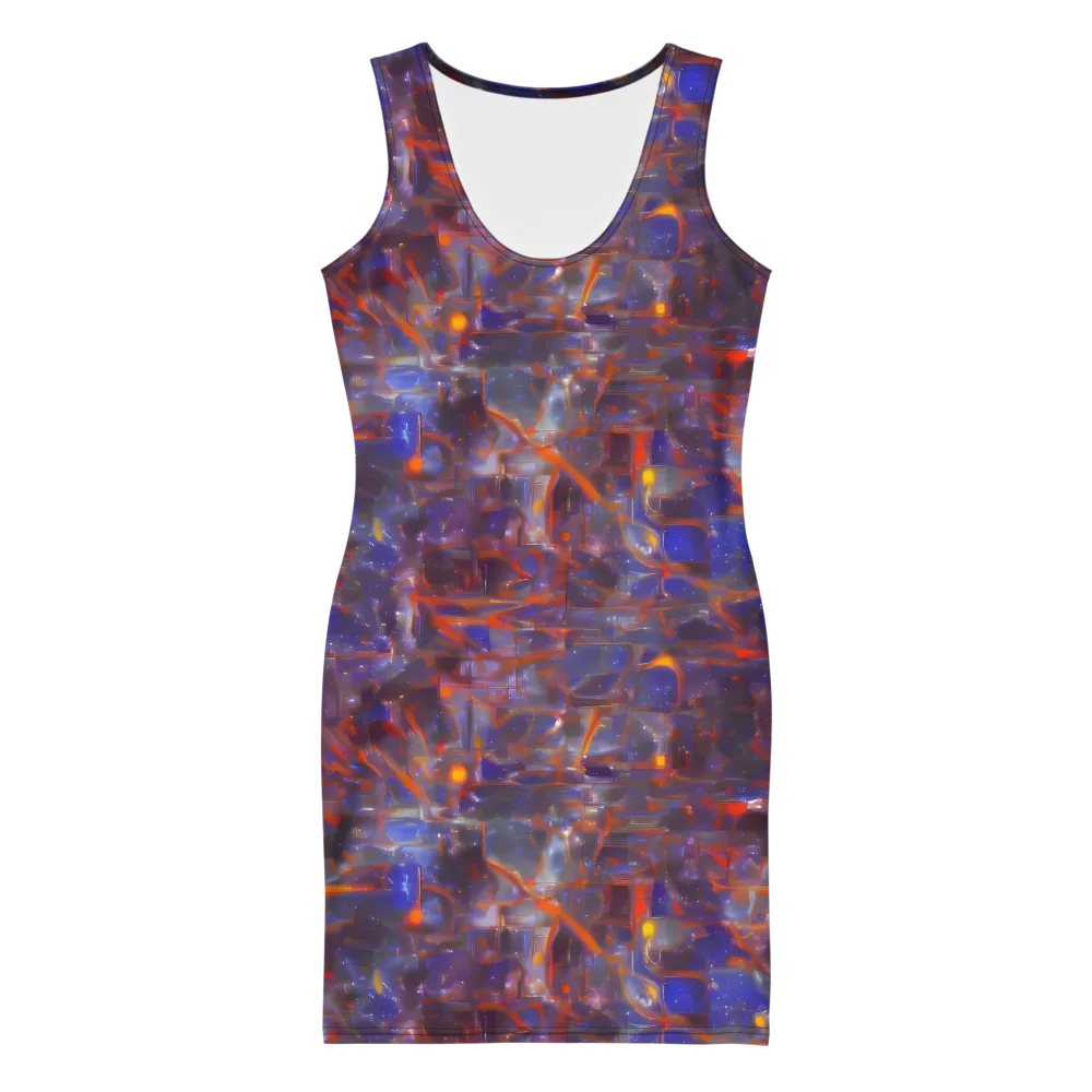 Chromatic Frenzy on Bodycon Dress — Front