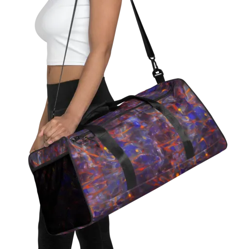 Chromatic Frenzy on a Duffle Bag