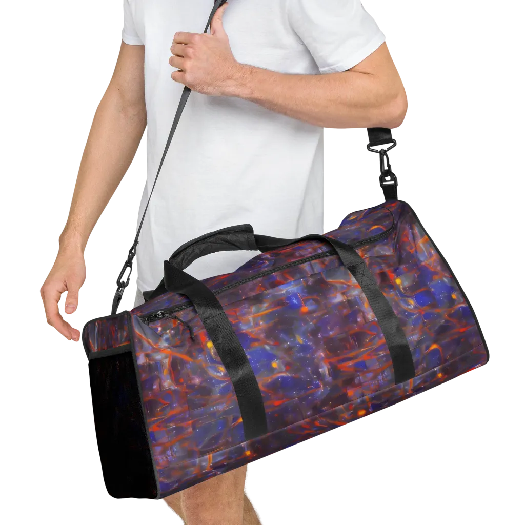 Chromatic Frenzy on Duffle Bag — Right Front