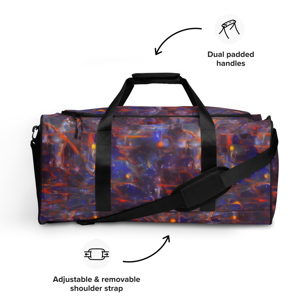 Chromatic Frenzy on Duffle Bag — Front